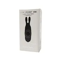 Віброкуля Adrien Lastic Pocket Vibe Rabbit Black зі стимулювальними вушками - Master