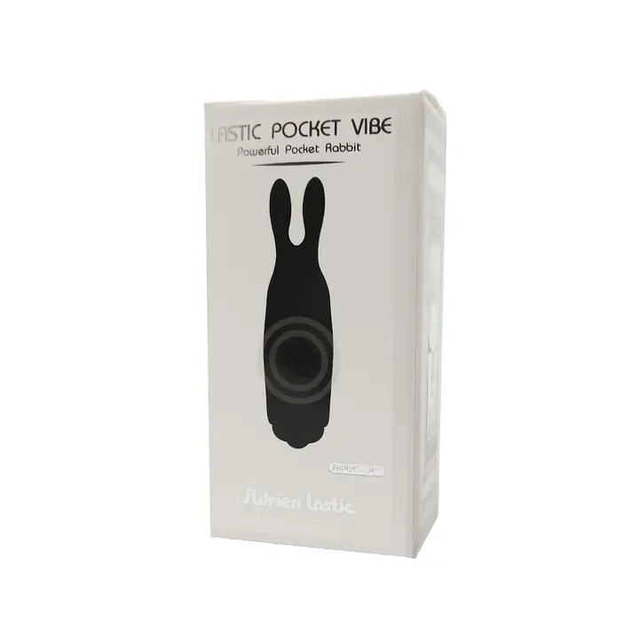 Віброкуля Adrien Lastic Pocket Vibe Rabbit Black зі стимулювальними вушками - Master