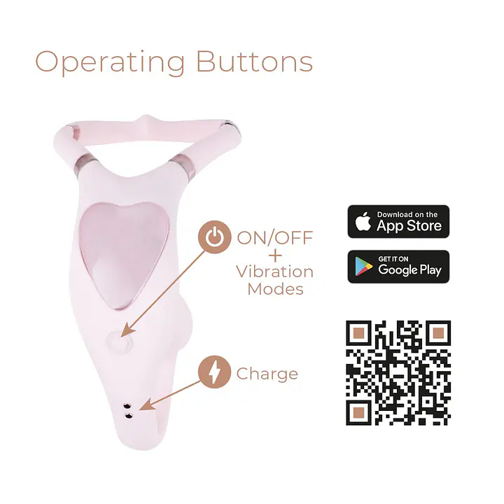 Смарт-вібратор для пар Adrien Lastic Venus + APP, подвійний, можна носити під одягом, 10 режимів - Master