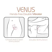 Смарт-вібратор для пар Adrien Lastic Venus + APP, подвійний, можна носити під одягом, 10 режимів - Master