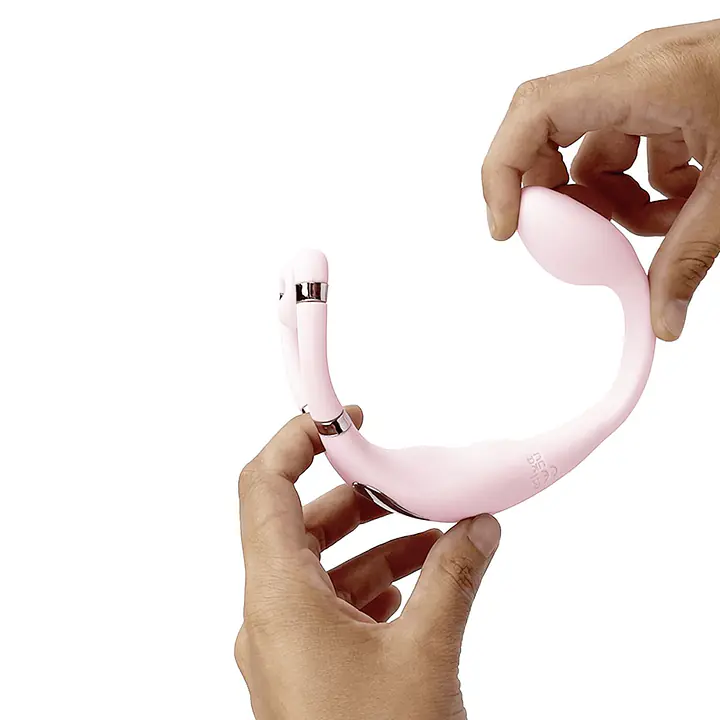 Смарт-вібратор для пар Adrien Lastic Venus + APP, подвійний, можна носити під одягом, 10 режимів - Master
