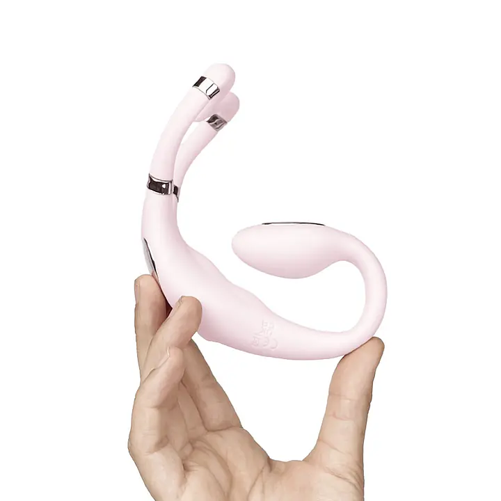 Смарт-вібратор для пар Adrien Lastic Venus + APP, подвійний, можна носити під одягом, 10 режимів - Master
