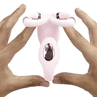Смарт-вібратор для пар Adrien Lastic Venus + APP, подвійний, можна носити під одягом, 10 режимів - Master