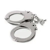 Наручники металеві Adrien Lastic Handcuffs Metallic (поліцейські) - Master