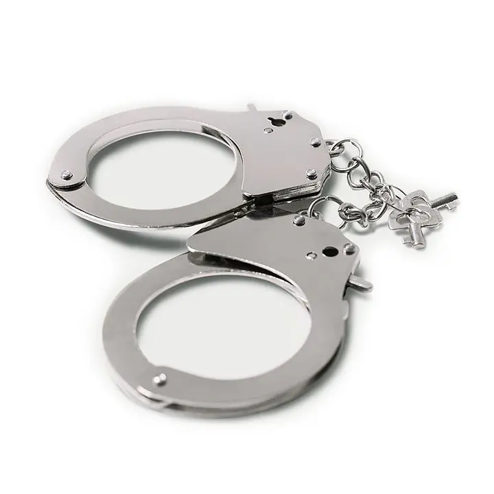 Наручники металеві Adrien Lastic Handcuffs Metallic (поліцейські) - Master