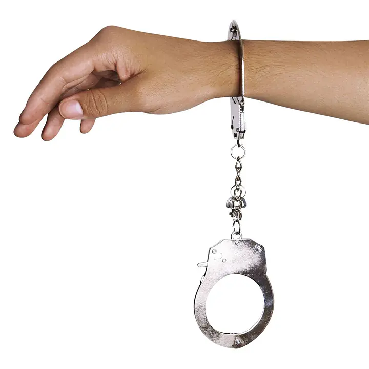 Наручники металеві Adrien Lastic Handcuffs Metallic (поліцейські) - Master
