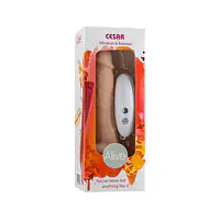 Фалоімітатор з вібрацією і ротацією Alive Cesar Vibro Plus FutureSkyn, діаметр 3,5 см, реалістичний - Master