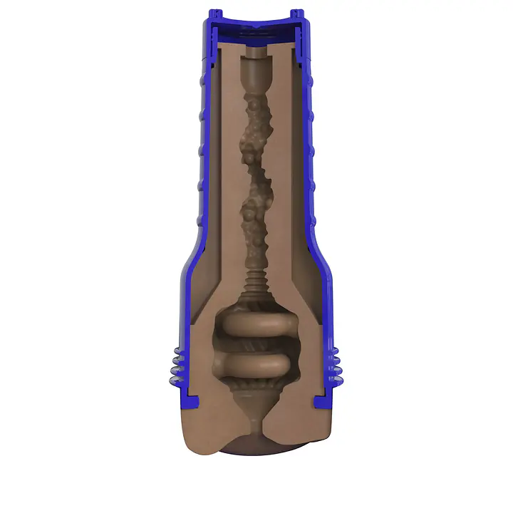 Мастурбатор-попка Fleshlight Boost Blast Female Medium Dark Flesh, плаваючі кільця Turbo Tech - Master