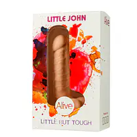 Фалоімітатор з присоскою Alive Little John, діаметр 3,5 см, ПВХ, об’ємна головка - Master