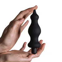 Анальна пробка з вібрацією Adrien Lastic Bullet Amuse Black, макс. діаметр 3,9 см - Master