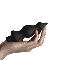 Анальна пробка з вібрацією Adrien Lastic Bullet Amuse Black, макс. діаметр 3,9 см - Master