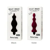 Анальна пробка з вібрацією Adrien Lastic Bullet Amuse Black, макс. діаметр 3,9 см - Master