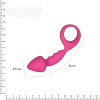 Анальна пробка Adrien Lastic Budy Pink із стимулюючою ніжкою, макс. діаметр 2,5 см - Master