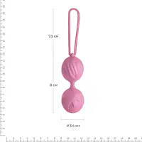 Вагінальні кульки Adrien Lastic Geisha Lastic Balls Mini Pink (S), діаметр 3,4 см, маса 85 г - Master