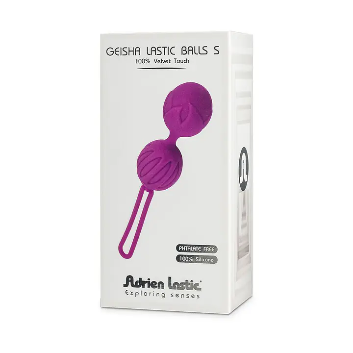 Вагінальні кульки Adrien Lastic Geisha Lastic Balls Mini Pink (S), діаметр 3,4 см, маса 85 г - Master