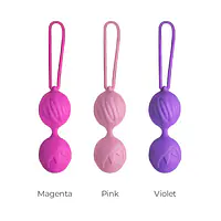 Вагінальні кульки Adrien Lastic Geisha Lastic Balls Mini Pink (S), діаметр 3,4 см, маса 85 г - Master