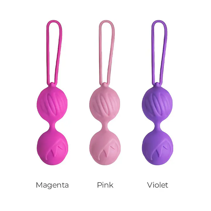 Вагінальні кульки Adrien Lastic Geisha Lastic Balls Mini Pink (S), діаметр 3,4 см, маса 85 г - Master