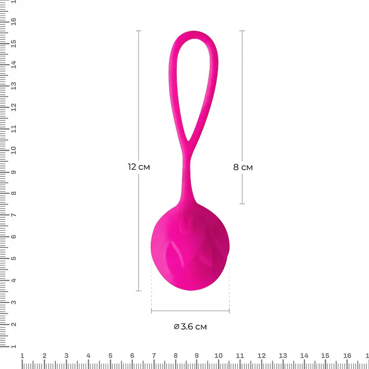 Вагінальні кульки Adrien Lastic Geisha Lastic Balls Mía Magenta (L), діаметр 4 см, маса 42 г - Master