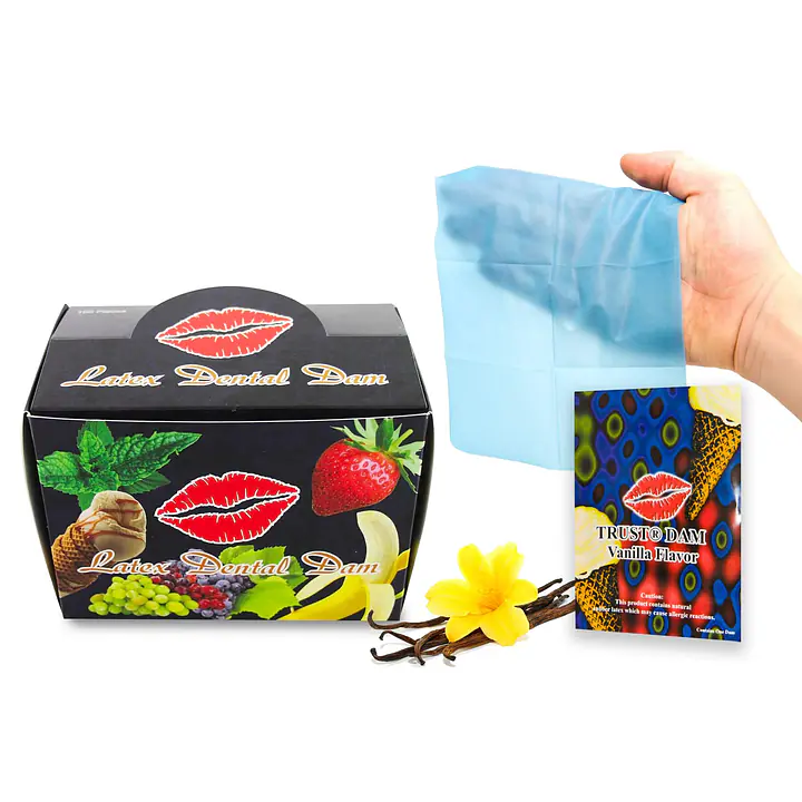 Набір латексних серветок Latex Dental Dams Vanilla 100 шт - Master