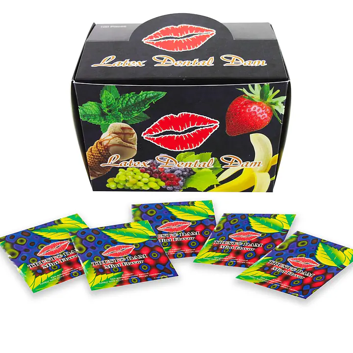 Набір латексних серветок Latex Dental Dams Mint 100 шт - Master