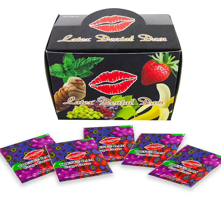 Набір латексних серветок Latex Dental Dams Grape 100 шт - Master
