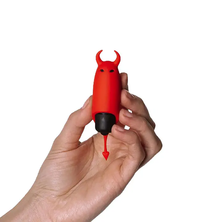 Віброкуля Adrien Lastic Pocket Vibe Devol з хвостиком і ріжками - Master
