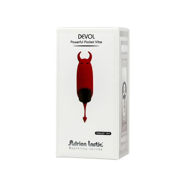 Віброкуля Adrien Lastic Pocket Vibe Devol з хвостиком і ріжками - Master