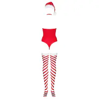 Боді Obsessive Kissmas teddy red L/XL (м'ята упаковка!!!) - Master