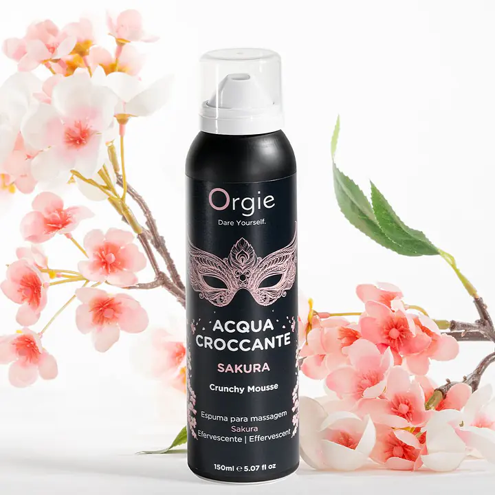 Масажна пінка Orgie – Acqua Croccante Sakura (150 мл), ефект бульбашок, що лопаються - Master