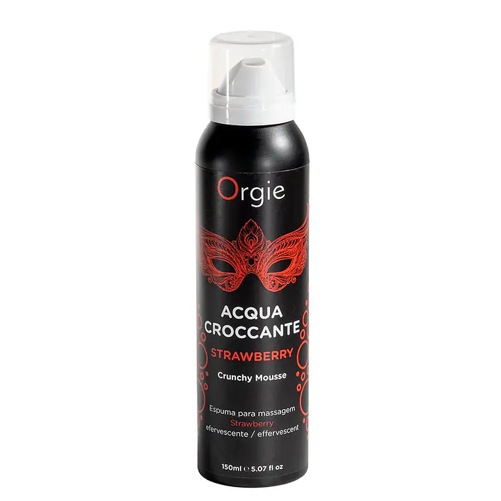 Масажна пінка Orgie – Acqua Croccante Strawberry (150 мл), ефект бульбашок, що лопаються - Master