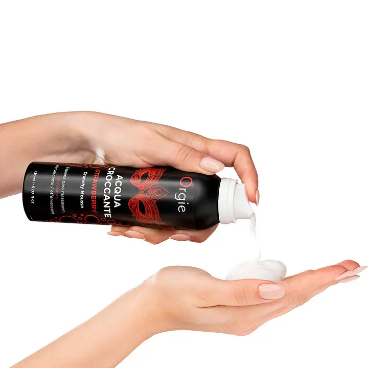 Масажна пінка Orgie – Acqua Croccante Strawberry (150 мл), ефект бульбашок, що лопаються - Master