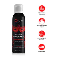 Масажна пінка Orgie – Acqua Croccante Strawberry (150 мл), ефект бульбашок, що лопаються - Master