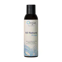 Лубрикант на водній основі Orgie All Natural Acqua, 150 мл, нелипкий, гладенький, натуральний склад - Master