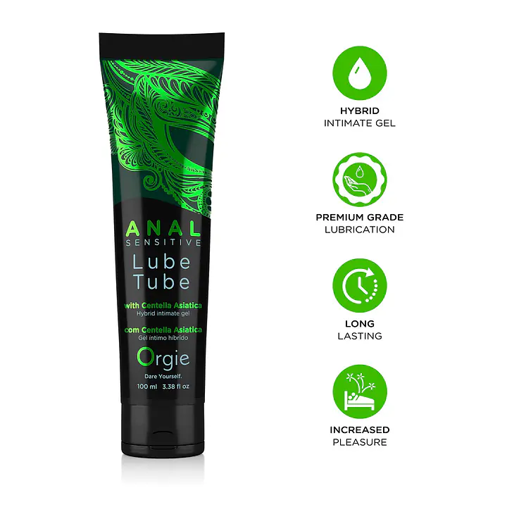 Анальна змазка Orgie Lube Tube Anal Sensitive, 100 мл, водна основа, імітація силікону - Master
