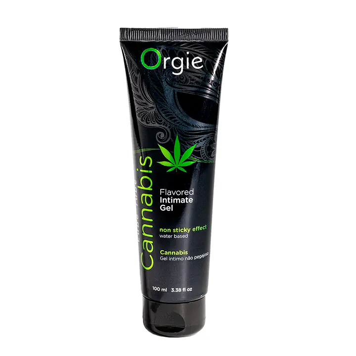 Лубрикант на водній основі Orgie Lube Tube Cannabis, 100 мл, їстівний, з олією насіння конопель - Master