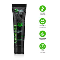 Лубрикант на водній основі Orgie Lube Tube Cannabis, 100 мл, їстівний, з олією насіння конопель - Master