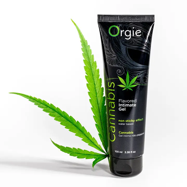 Лубрикант на водній основі Orgie Lube Tube Cannabis, 100 мл, їстівний, з олією насіння конопель - Master