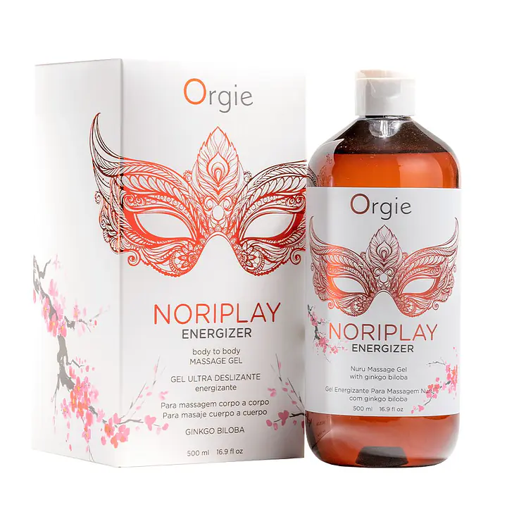 Гель для NURU-масажу Orgie – Noriplay Energizer (500 мл), екстракт гінкго білоба, захисне простирадло - Master