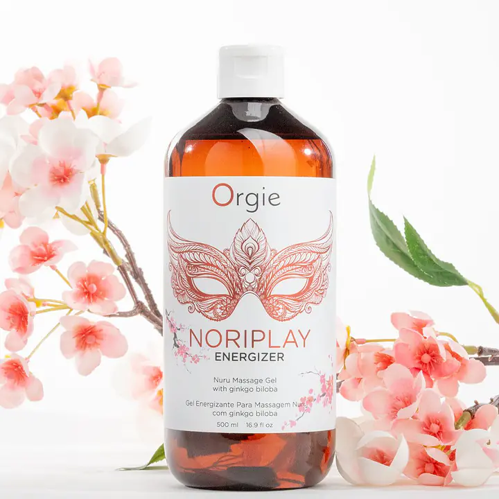 Гель для NURU-масажу Orgie – Noriplay Energizer (500 мл), екстракт гінкго білоба, захисне простирадло - Master