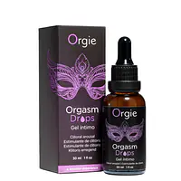 Збуджувальні краплі для клітора Orgie Orgasm Drops, 30 мл, ефект розігріву та охолодження - Master