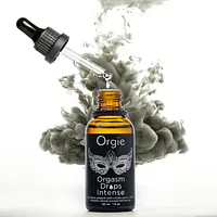 Збуджувальні краплі для клітора Orgie Orgasm Drops Intense, 30 мл, тепло-холод, смак яблука - Master