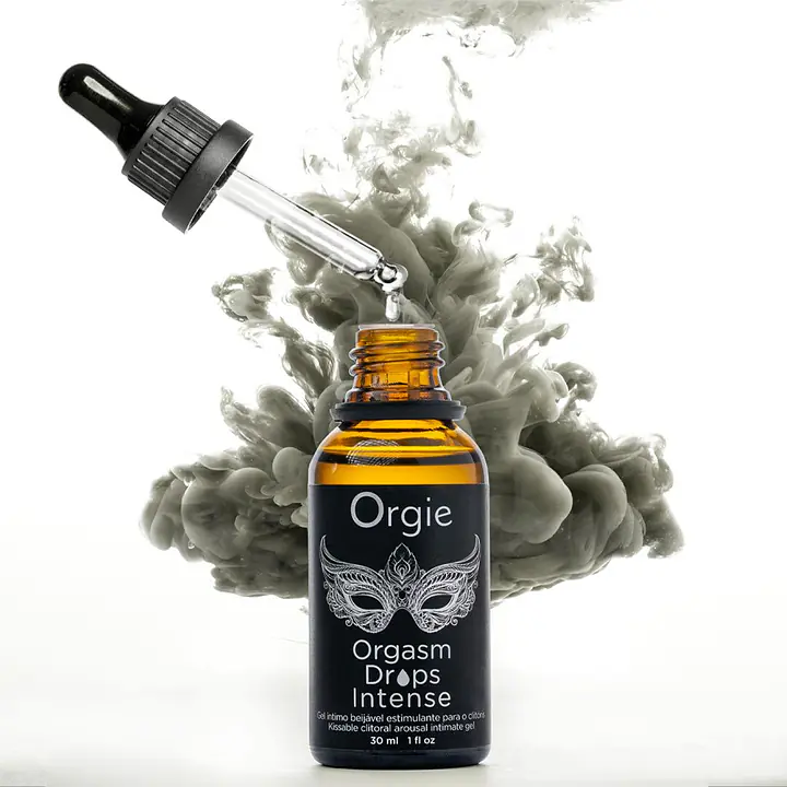 Збуджувальні краплі для клітора Orgie Orgasm Drops Intense, 30 мл, тепло-холод, смак яблука - Master