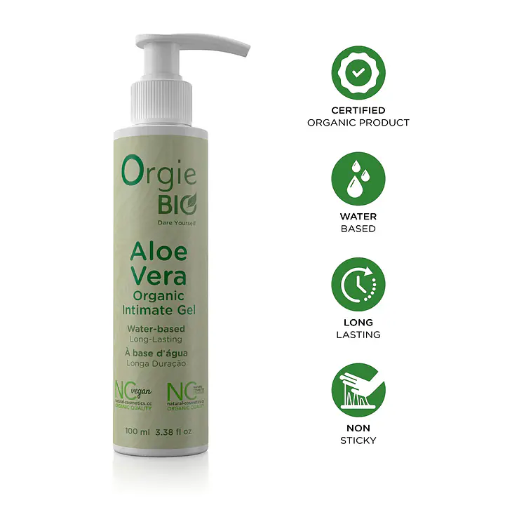Гель для інтимної гігієни Orgie – Bio Aloe Vera Organic Intimate Gel (100 мл) з алое вера - Master