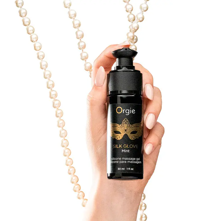 Набір для перлинного масажу Orgie – Pearls Lust Massage (30 мл), силіконовий гель, намисто - Master