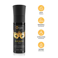 Набір для перлинного масажу Orgie – Pearls Lust Massage (30 мл), силіконовий гель, намисто - Master