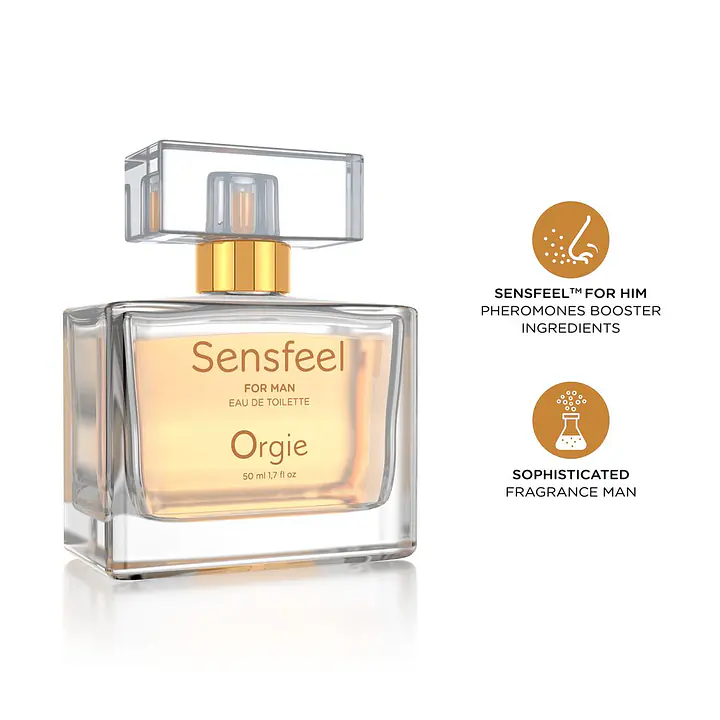 Чоловічі парфуми з феромонами Orgie – Sensfeel for Man (50 мл), цитрусово-деревний аромат - Master