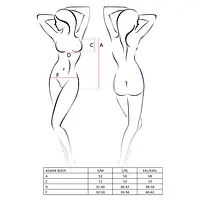 Боді-монокіні Passion ADARA BODY L/XL, black - Master