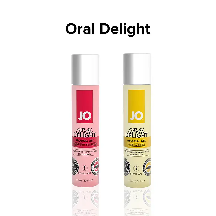Розпродаж!!! Гель для оральних пестощів JO Oral Delight — Strawberry 30мл (термін до 08.2025) - Master
