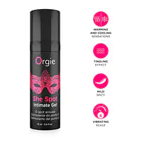 Гель для стимуляції точки G Orgie She Spot Intimate Gel, 15 мл, тепло-холод, ефект вібрації - Master
