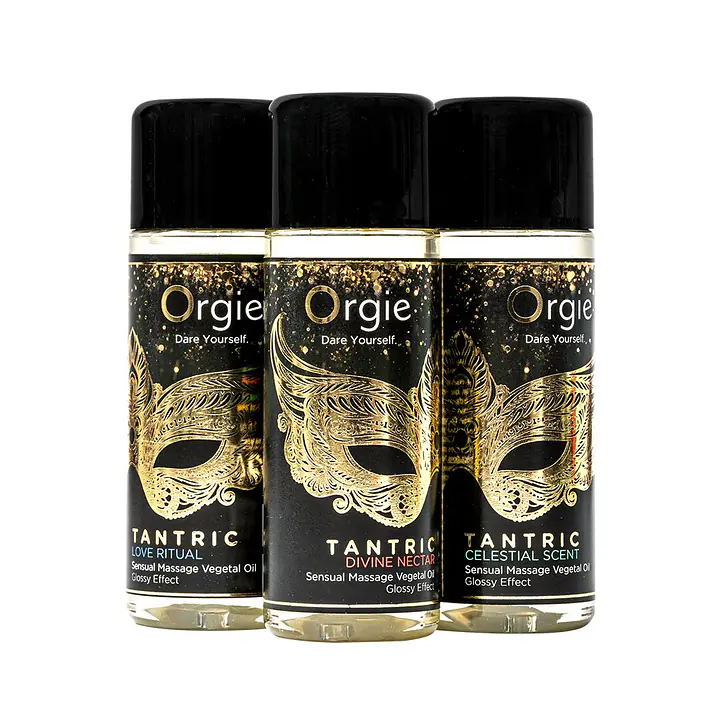 Набір олій для тантричного масажу Orgie – Tantric Mini Size Collection (3х30 мл), зволоження - Master